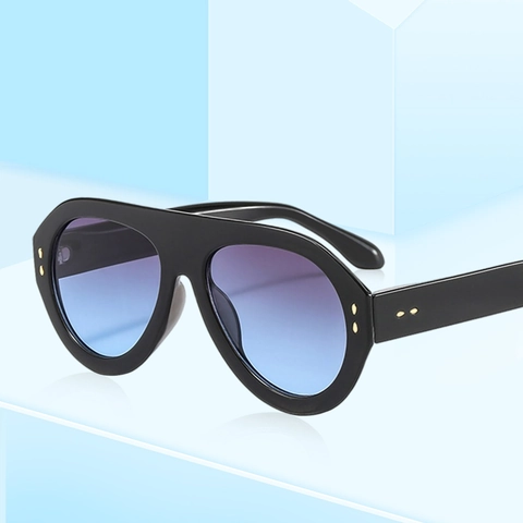 Oversized Pilot Sunglasses Vintage Retro UV400 Protection Gradient Lenses PC Frame Fashion Eyewear For Men Women
