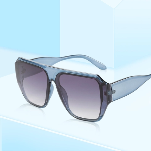 Oversized Square Sunglasses PC Frame UV400 Protection Fashion Gradient Lens Trendy Eyewear For Outdoor Travel Women Men