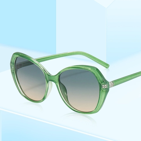 Oversized Irregular Sunglasses PC Frame Plastic Gradient Lenses UV Protection Retro Fashion Influencer Candy Colors For Women Men