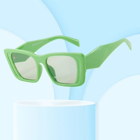 Oversized Square Sunglasses PC Thick Frame Retro Cat Eye UV400 Protection Trendy Street Photography Unisex Vintage