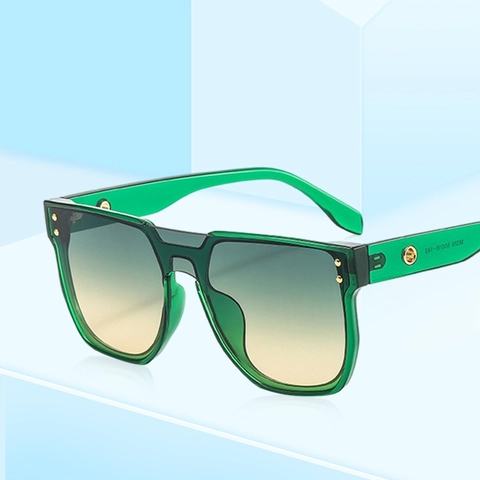 Oversized Square Sunglasses UV400 Protection Gradient Lens PC Frame Retro Fashion Eyewear For Women Streetwear