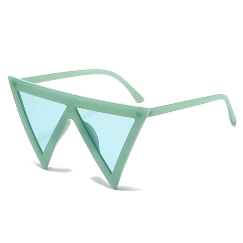 Occhiali Da Sole Triangolari Geometrici Protezione UV400 Moda Hip Hop Party Occhiali Avanguardia Materiale PC Unisex