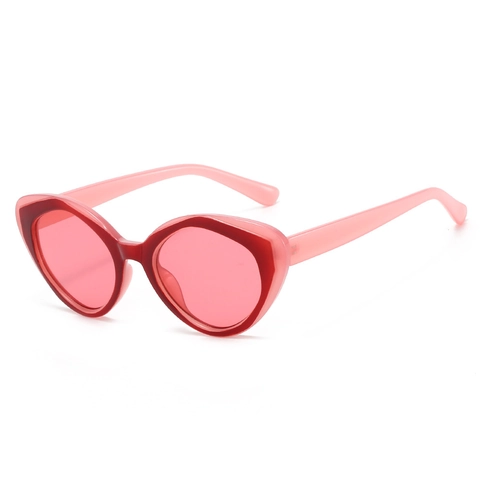 Gafas De Sol Retro Cat Eye Protección UV400 Montura PC Patchwork Moda Gafas De Exterior Para Mujeres