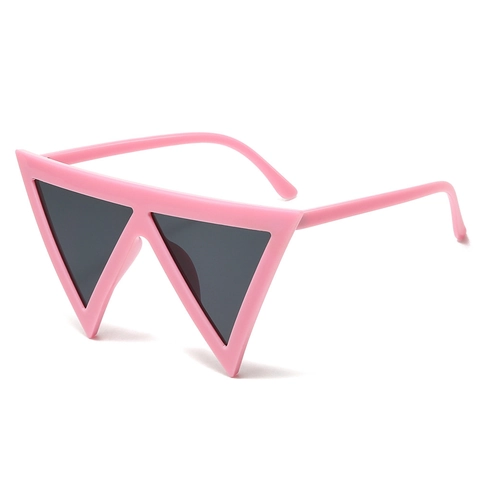 Occhiali Da Sole Triangolari Geometrici Protezione UV400 Moda Hip Hop Party Occhiali Avanguardia Materiale PC Unisex