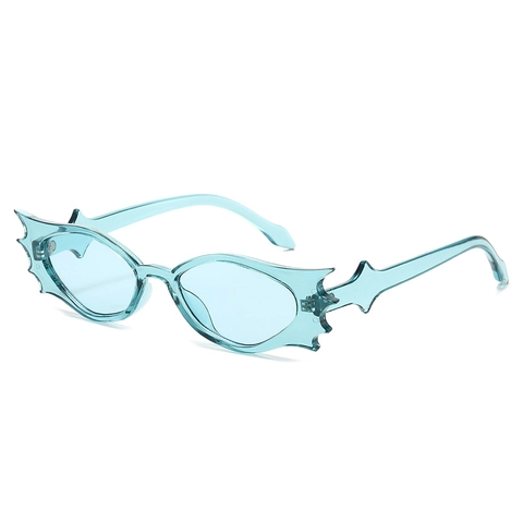 Gafas De Sol Con Forma De Murciélago PC Montura Irregular Protección UV400 Fiesta Halloween Gótico Y2K Unisex