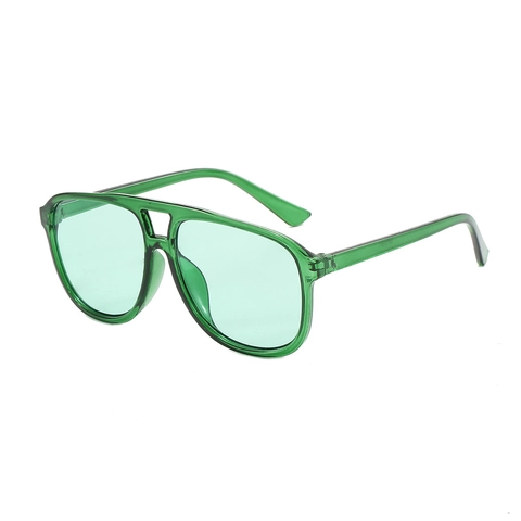 Fashion Aviator Sunglasses Retro Oversized PC Frame UV400 Protection Double Bridge Casual Eyewear Unisex Travel