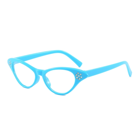 Cat Eye Sunglasses Rhinestone Vintage PC Frame UV400 Protection Small Frame Retro Fashion Shades For Women