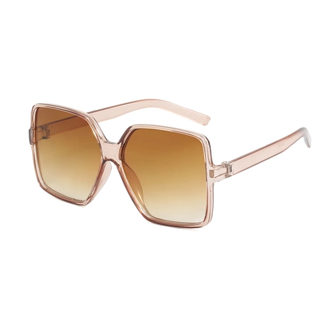 Oversized Square Sunglasses Retro PC Frame UV400 Protection Gradient Lens Outdoor Travel Fashion Eyewear For Women Men