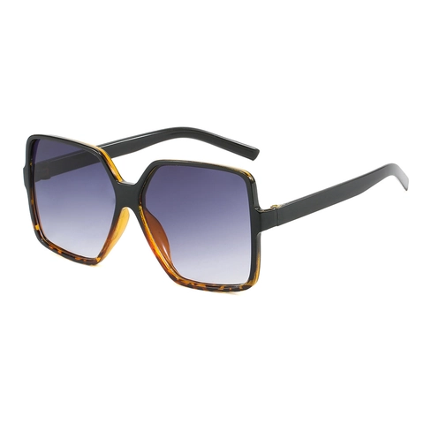 Oversized Square Sunglasses Retro PC Frame UV400 Protection Gradient Lens Outdoor Travel Fashion Eyewear For Women Men