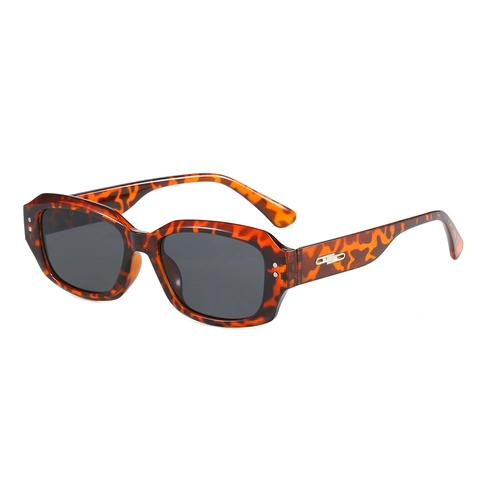Retro Square Sunglasses PC Frame Polarized UV400 Protection Fashionable Eyewear For Outdoor Travel Unisex