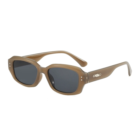Retro Square Sunglasses PC Frame Polarized UV400 Protection Fashionable Eyewear For Outdoor Travel Unisex