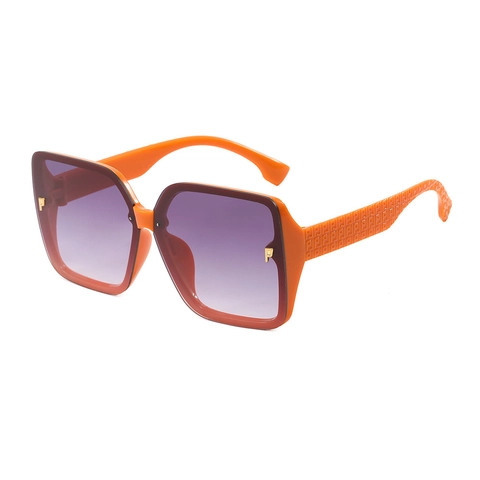 Gafas De Sol Cuadradas Montura Extragrande Material PC Lentes Degradadas Protección UV Moda Streetwear Para Mujeres Clásicas
