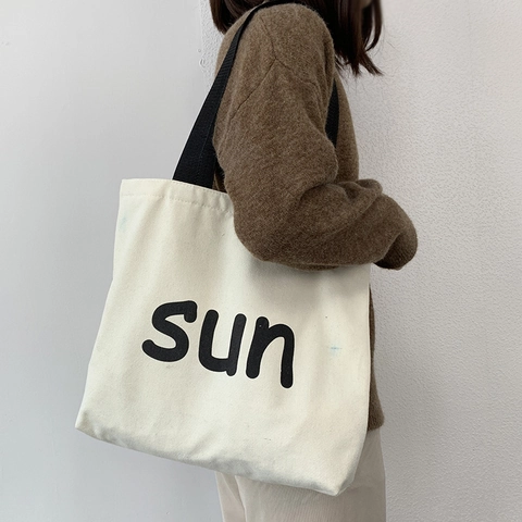 Canvas Totebag Cartoon Katzenmuster Große Kapazität Reißverschluss Schulterhandtasche Lässig Wendbare Einkaufstasche