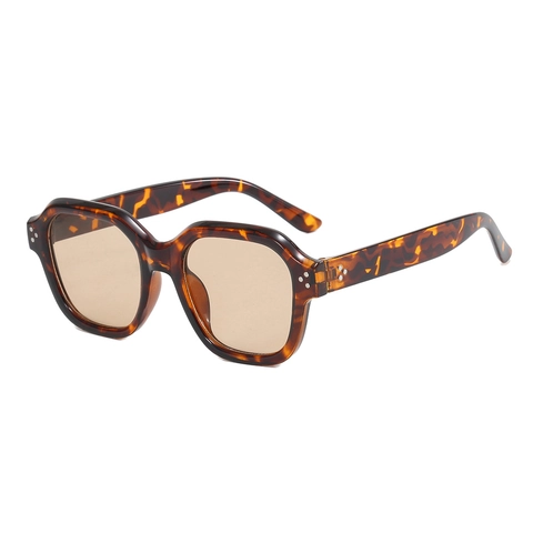 Vintage Sonnenbrille Eckiger Rahmen UV400 Schutz PC Material Übergroße Mode Brillen Für Herren Und Damen