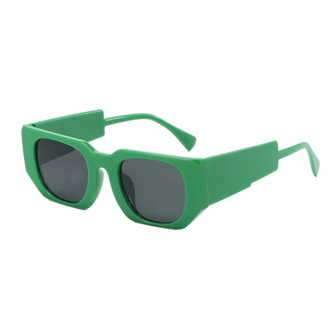 Occhiali Da Sole Rettangolari Irregolari Alla Moda Per Donne Uomini PC Montura Spessa UV400 Retro Trendy Quadrati