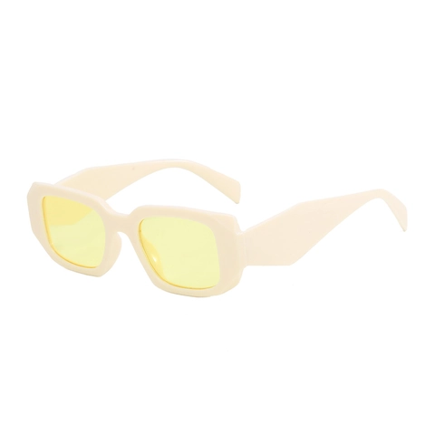 Retro Square Sunglasses PC Frame UV400 Protection Rectangle Thick Frame Y2K Hip Hop Streetwear For Men Women