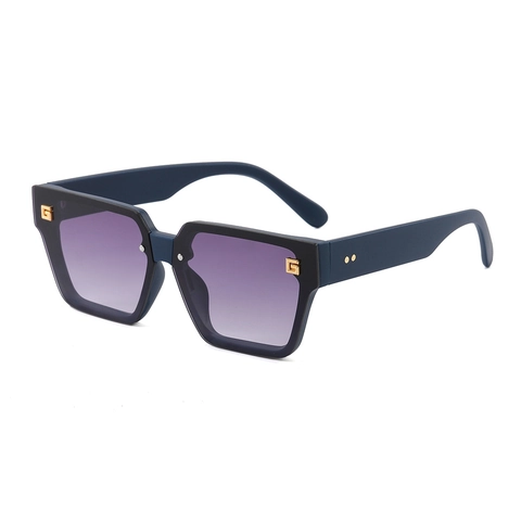 Fashion Square Oversized Sunglasses PC Frame Gradient Lens UV400 Protection Retro Minimalist Eyewear Outdoor Travel