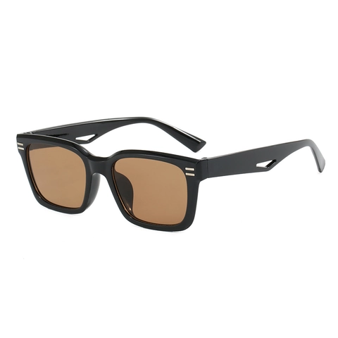 Gafas De Sol Cuadradas Material PC Protección UV400 Retro Vintage Patillas Caladas Gafas De Moda Para Hombres Y Mujeres