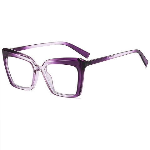 Montatura Per Occhiali Quadrati Occhio Di Gatto Moda Grande Telaio PC Anti Luce Blu Vintage Per Donne Uomini