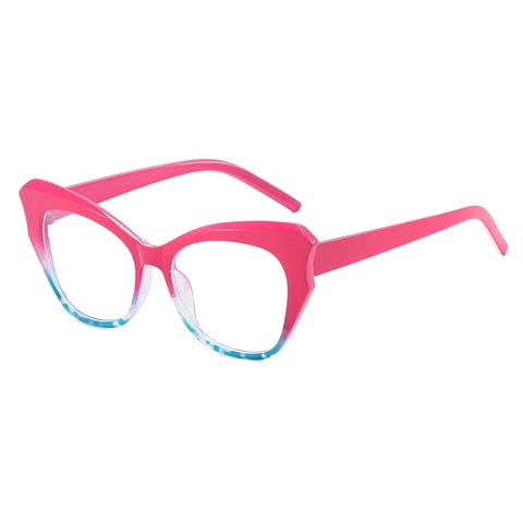 Occhiali Gatto Montatura In PC Anti Luce Blu Lenti Trasparenti Sfumate Retro Moda Per Donne