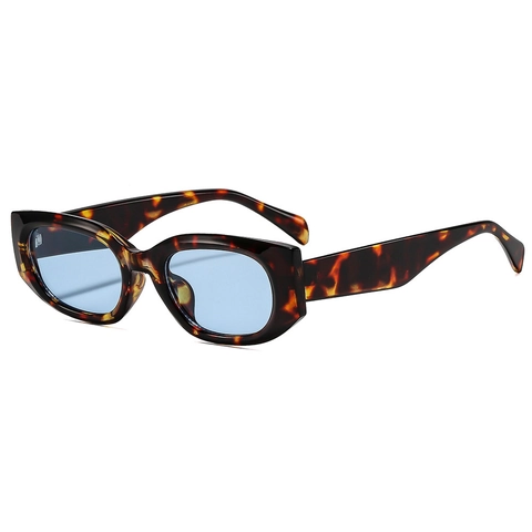 Occhiali Da Sole Cat Eye Retro Montatura PC Lenti AC Protezione UV400 Piccoli Rettangolari Vintage Donna Uomo