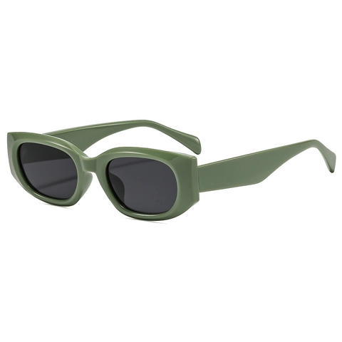 Occhiali Da Sole Cat Eye Retro Montatura PC Lenti AC Protezione UV400 Piccoli Rettangolari Vintage Donna Uomo