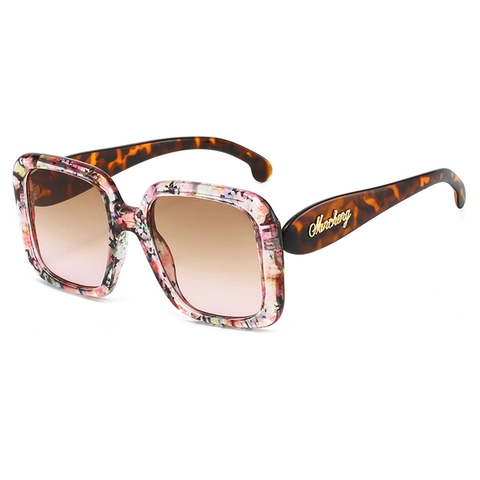 Gafas De Sol Cuadradas Grandes Protección UV400 Montura PC Lentes Degradadas Vintage Para Viajes Conducción Al Aire Libre