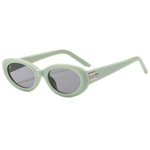 Vintage Oval Sunglasses UV400 Protection PC Frame Retro Fashion Small Frame Eyewear For Outdoor Travel Casual Unisex
