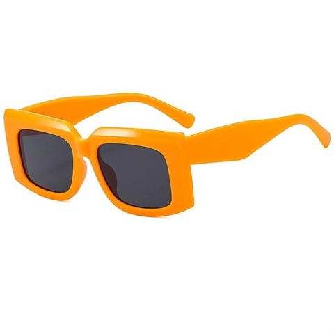 Gafas De Sol Rectangulares De Marco Grande Moda Retro Protección UV400 Para Hombre Mujer