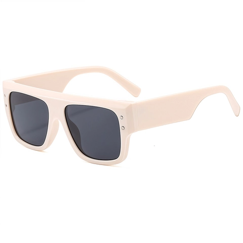 Square Oversized Sunglasses PC Frame UV400 Protection Outdoor Casual Flat Top Retro Fashion For Women Men