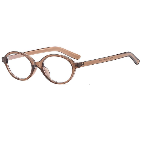 Occhiali Montatura Ovale Retro Materiale PC Anti Luce Blu Blocco Eyewear Vintage Chic Moda Montature Per Donne Uomini