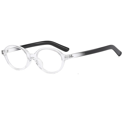Occhiali Montatura Ovale Retro Materiale PC Anti Luce Blu Blocco Eyewear Vintage Chic Moda Montature Per Donne Uomini
