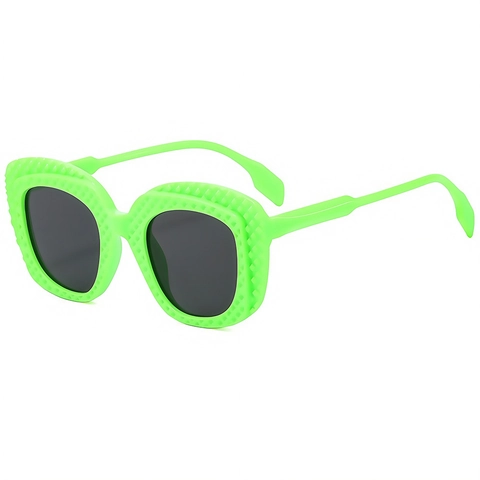 Oversized Square Sunglasses PC Frame UV400 Protection Fashion Quilted Texture Hip Hop Eyewear For Men Women