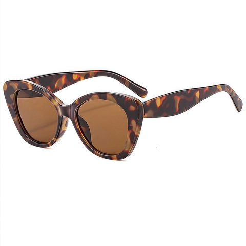Gafas De Sol Cat Eye De Moda Protección UV400 Montura De PC Lentes De PC De Gran Tamaño Retro Modernas Para Mujer Viaje