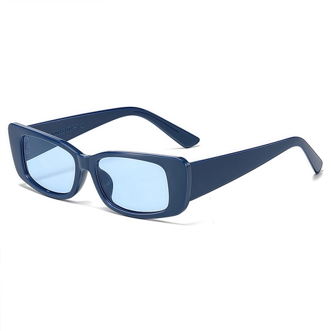Retro Rechteckige Sonnenbrille Vintage Breiter Rahmen PC UV-Schutz Mode Brillen Unisex Outdoor Reise