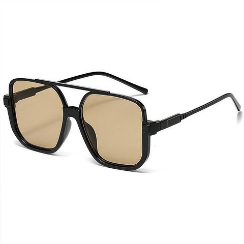Gafas De Sol Cuadradas Grandes Retro Doble Puente Protección UV400 Marco PC Moda Al Aire Libre Unisex