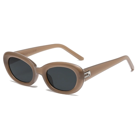 Vintage Oval Cat Eye Sunglasses Retro Small Frame PC UV400 Protection Outdoor Fashion Eyewear For Women Men
