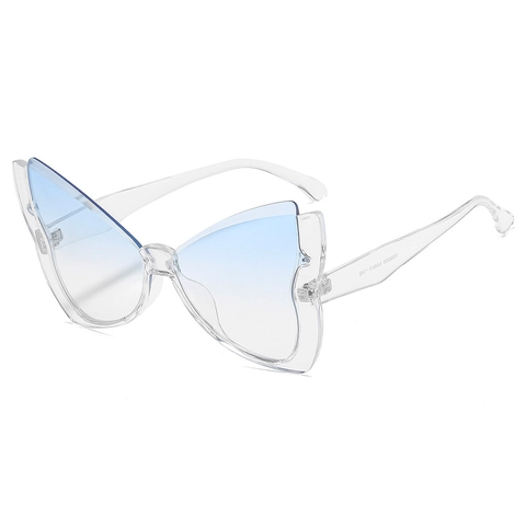 Gafas De Sol Mariposa Protección UV400 Moda Grandes Lentes Degradadas Para Mujer Elegante Chic Outdoor