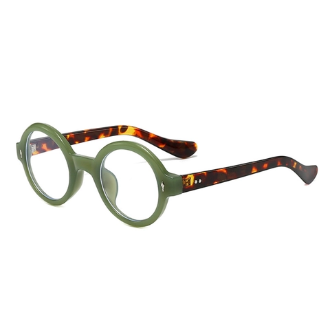 Occhiali Da Vista Retrò Tondi Con Montatura Piccola In PC Montatura Vintage Per Uomo Donna Moda Street Style