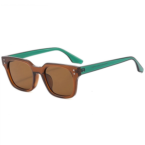 Retro Square Sunglasses UV400 Protection PC Frame Vintage Trendy Oversized Eyewear For Outdoor Driving Men Women