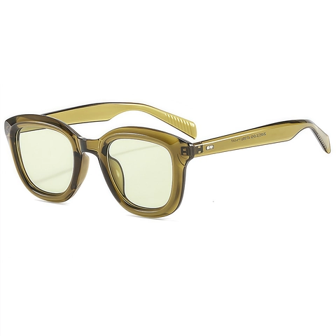 Lunettes De Soleil Carrées Rétro Grande Monture Protection UV400 Unisexe Lunettes De Mode Pour Style Urbain