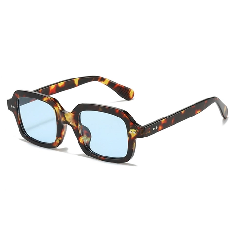 Retro Square Sunglasses PC Frame UV400 Protection Rivet Decor Vintage Style Outdoor Streetwear Eyewear For Men Women