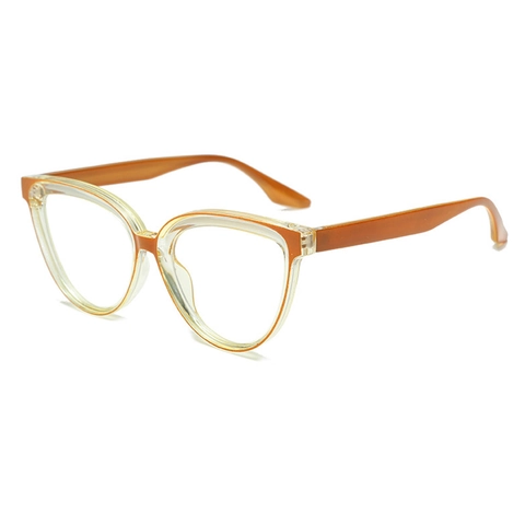 Occhiali Occhio Di Gatto Montatura Plastica PC Anti Luce Blu Lenti Chiare Retro Moda Donne