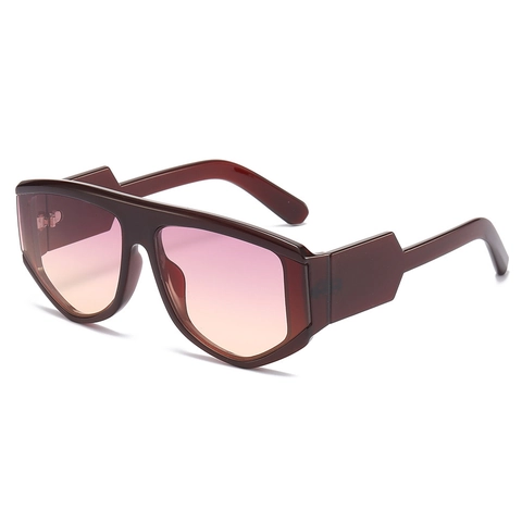 Oversize Quadratische Sonnenbrille Damen Geometrische PC UV400 Mode Trendy Hip Hop Street Style Brille Für Outdoor Party