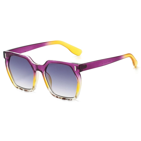 Gafas De Sol Cuadradas Retro Moda Lentes Degradadas Protección UV400 Montura PC Geométrica Streetwear Conducción