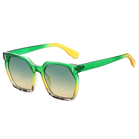 Gafas De Sol Cuadradas Retro Moda Lentes Degradadas Protección UV400 Montura PC Geométrica Streetwear Conducción