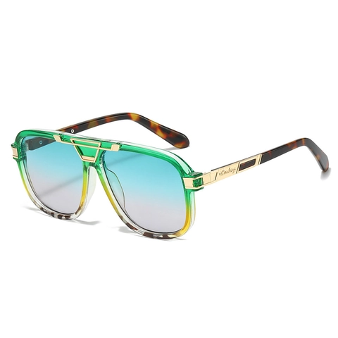 Mode Vierkante Piloot Zonnebril Voor Dames Heren UV400 Bescherming Metaal Kunststof Frame Verloopglazen Retro Outdoor Bril