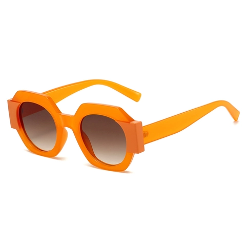 Occhiali Da Sole Poligonali Geometrici Vintage Retrò Protezione UV400 Montatura PC Occhiali Alla Moda Per Viaggi All Aperto Guida