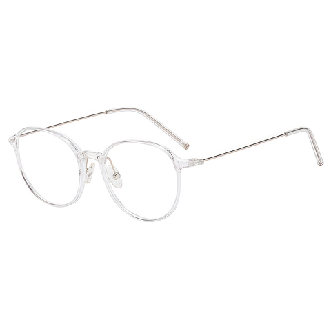 Occhiali Anti Luce Blu Tondi Metallo PC Retro Montatura Ottica Anti-Fatica Oculare Moda Per Uomo Donna