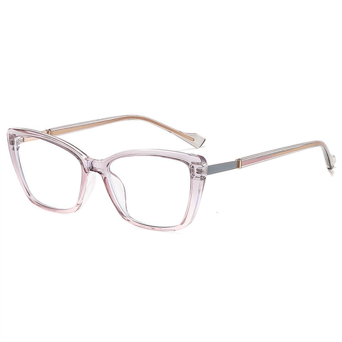 Gafas De Gato Vintage Con Bloqueo De Luz Azul Marco Grande PC Metal Moda Monturas De Gafas Ópticas Para Mujeres Hombres Adultos